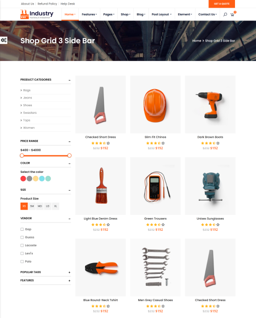 Shop With Sidebar