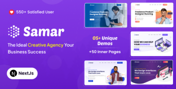 Samar - Creative Agency React NextJs Template
