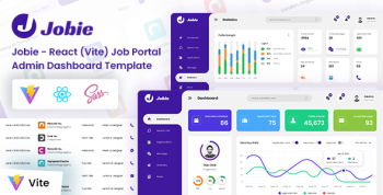 Jobie - React Vite Job Portal Admin Dashboard Template