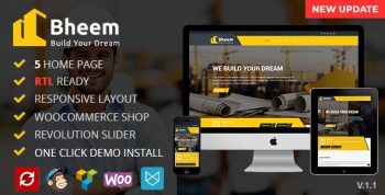Bheem - Construction Industry Agency WordPress Theme