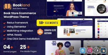 Bookland - Bookstore E-commerce WordPress Theme