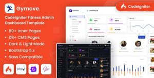 Gymove - CodeIgniter Fitness Admin Dashboard Template