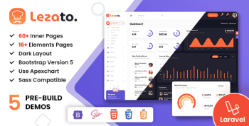 Lezato - Restaurant Food Laravel Admin Dashboard Template