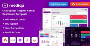 Mediqu - CodeIgniter Hospital Admin Dashboard Template
