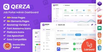 Qerza - Job Portal Laravel Admin Dashboard Template