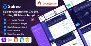 Salreo Codeigniter Crypto Admin Dashboard Template