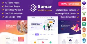 Samar Creative Agency React NextJs Template