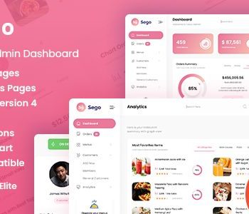 Sego - Restaurant Laravel Admin Dashboard Template