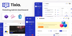Tixia - Ticketing Admin Dashboard Bootstrap HTML Template