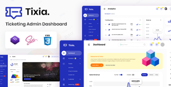 Tixia - Ticketing Admin Dashboard Bootstrap HTML Template