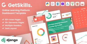 GetSkills – Online Learning Admin Django Template