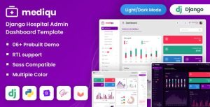 Mediqu - Django Hospital Admin Dashboard Bootstrap Template